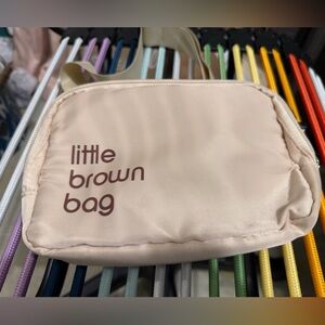 Bloomingdale’s Little Brown Bag Beige Belt Bag
